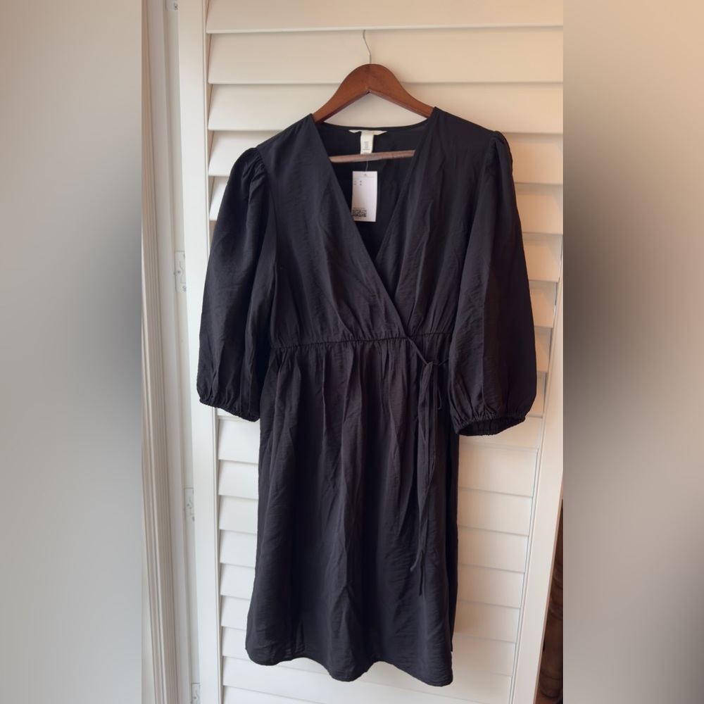 H&m Mama black maternity dress medium